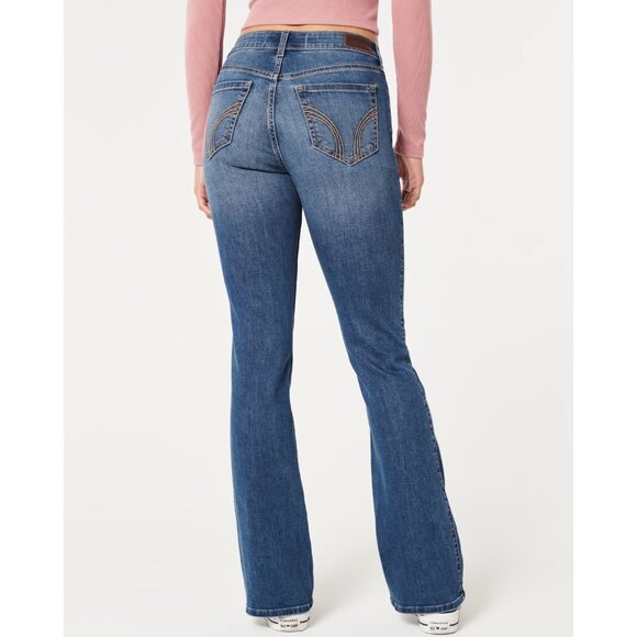 Hollister Mid-Rise Medium Wash Boot Jeans 27S - Picture 6 of 8